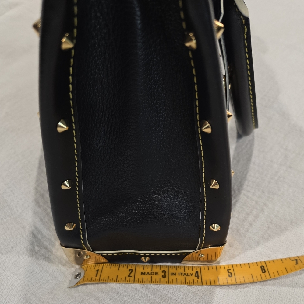 Louis Vuitton Noir Suhali Le Fabuleux Black Tote Bag Trunk Speedy Neverfull Gold - Picture 11 of 17